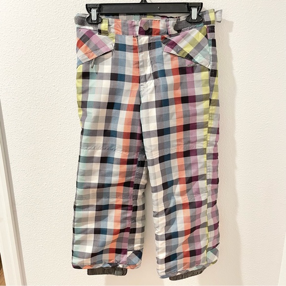 Cherokee Bottoms Cherokee Girls Snow Pants Small 66x Multi Plaid Ski Snowboard Poshmark